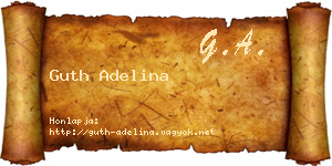 Guth Adelina névjegykártya